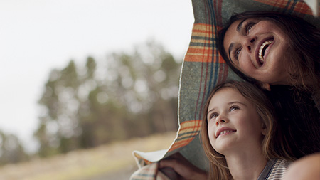 Mother and daughter blanket.